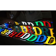 Customize Any Color Facelit Backlit Corporate Outdoor LED Letter Signs